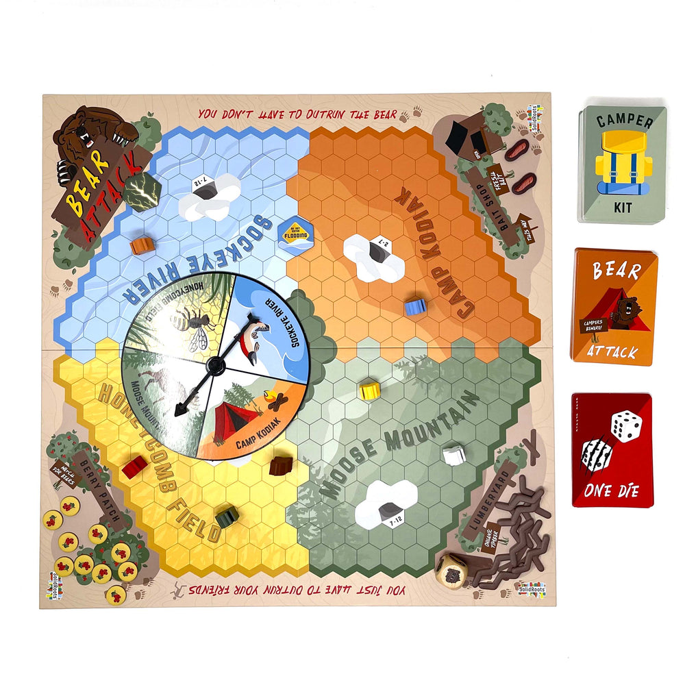 bear attack board game - Solid Roots
