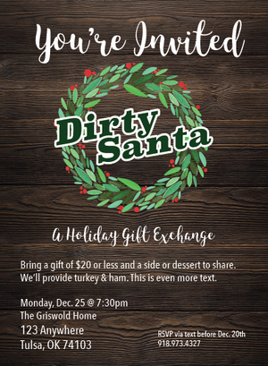 Your Invited - Dirty Santa - Holiday Gift Exchange