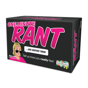 One Minute Rant - family game